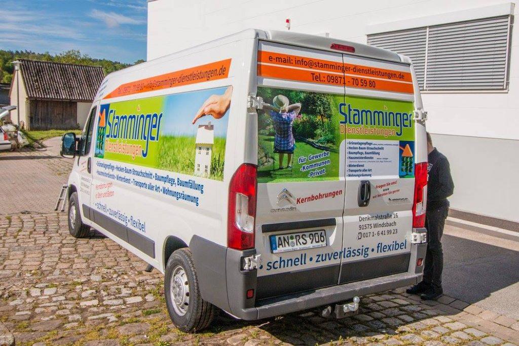 Werbung auf Transporter