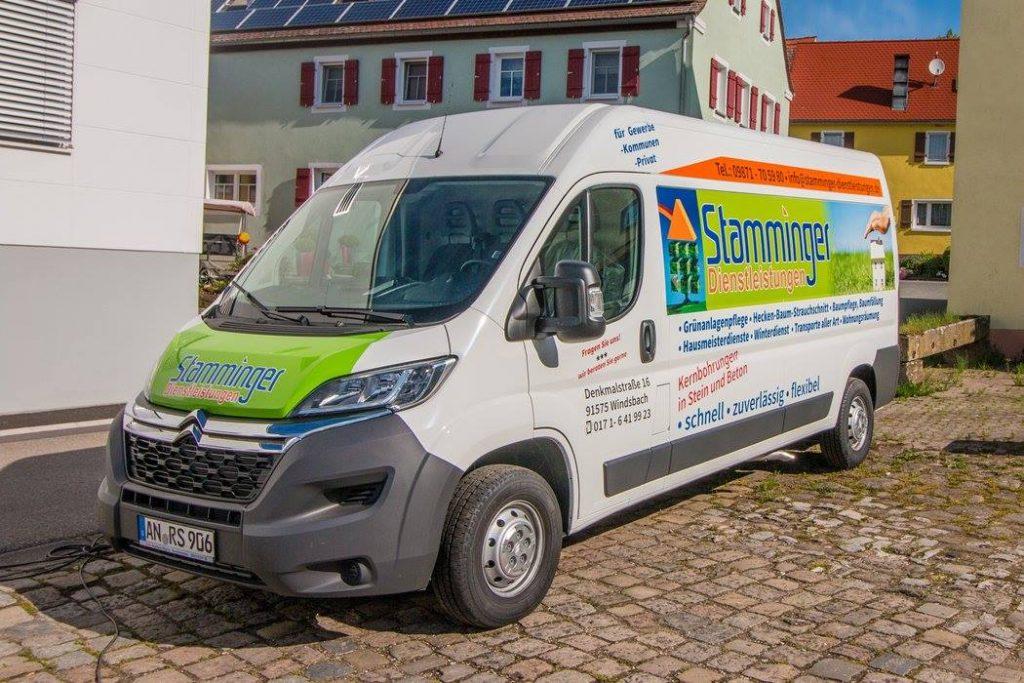 Werbung auf Transporter
