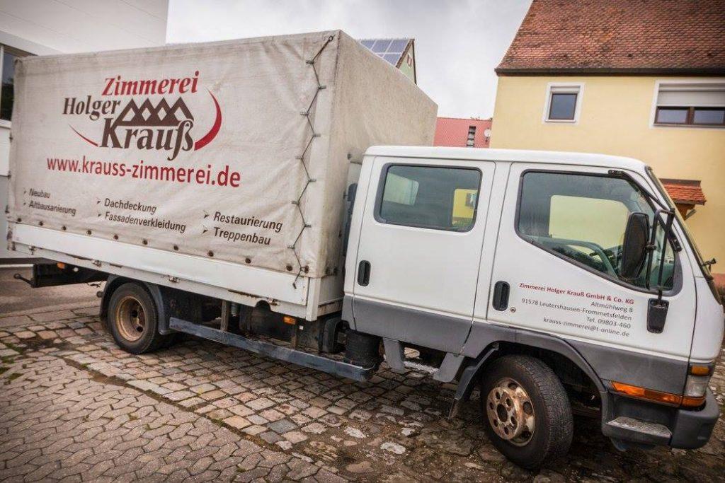 Werbung auf LKW Plane