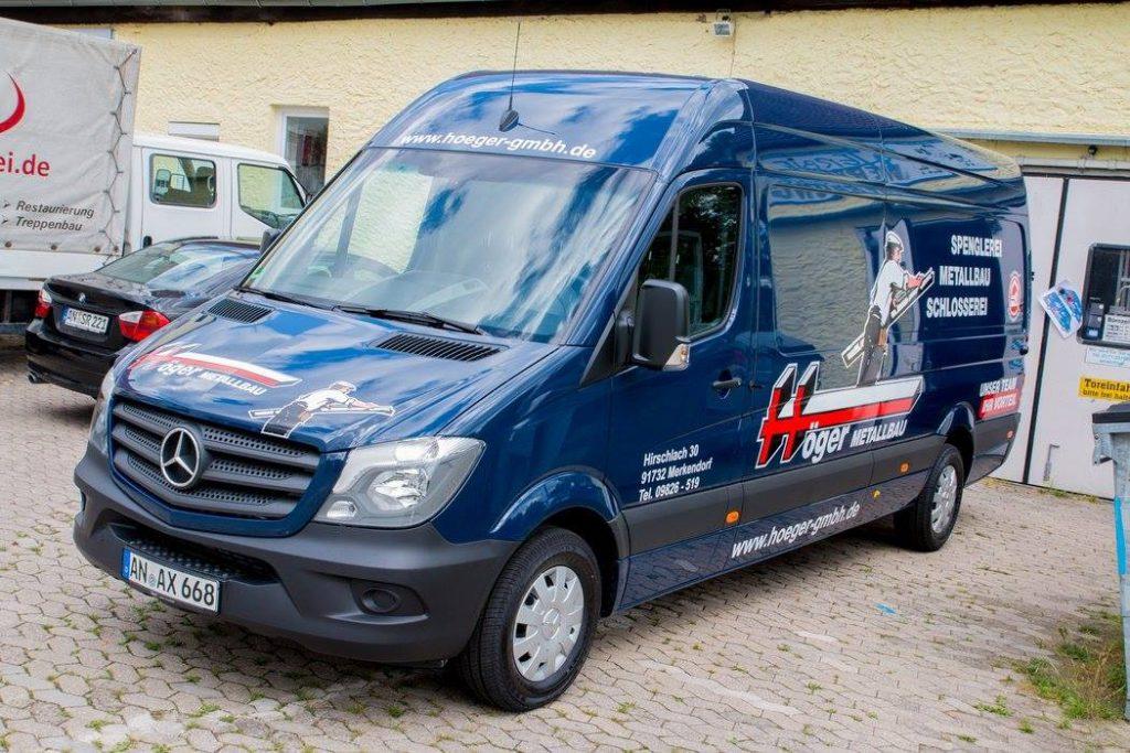 Werbung auf Transporter