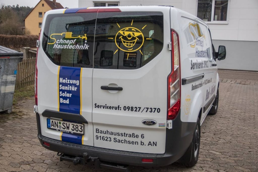 Werbung auf Transporter