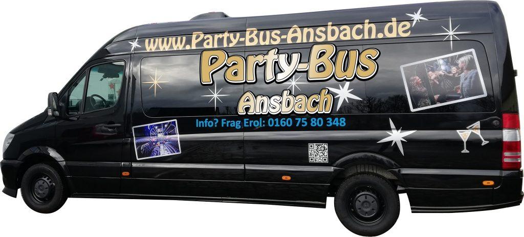 Werbung auf Party Bus