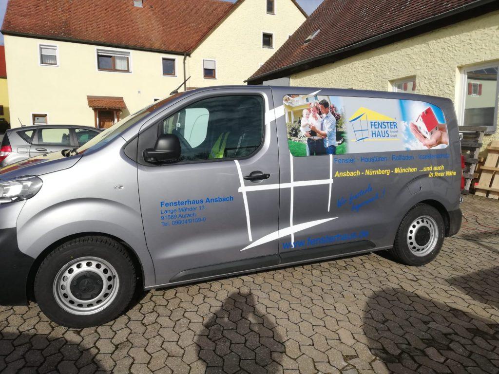 Werbung auf Transporter