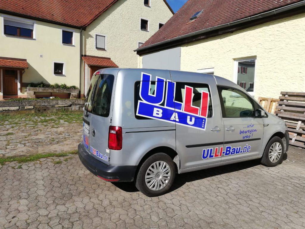 Werbung auf VW Caddy
